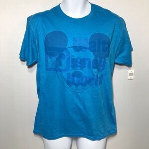 Walt Disney World Blue Hanes Xtemp T Shirt Medium